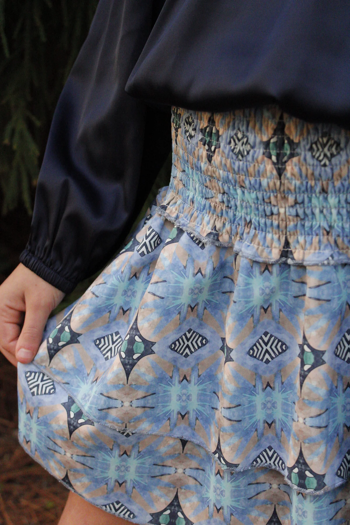 Scottie Smocked Skirt