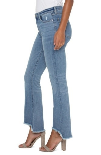 Hannah Flare with Curve Fray Hem 30in Inseam