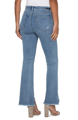 Hannah Flare with Curve Fray Hem 30in Inseam