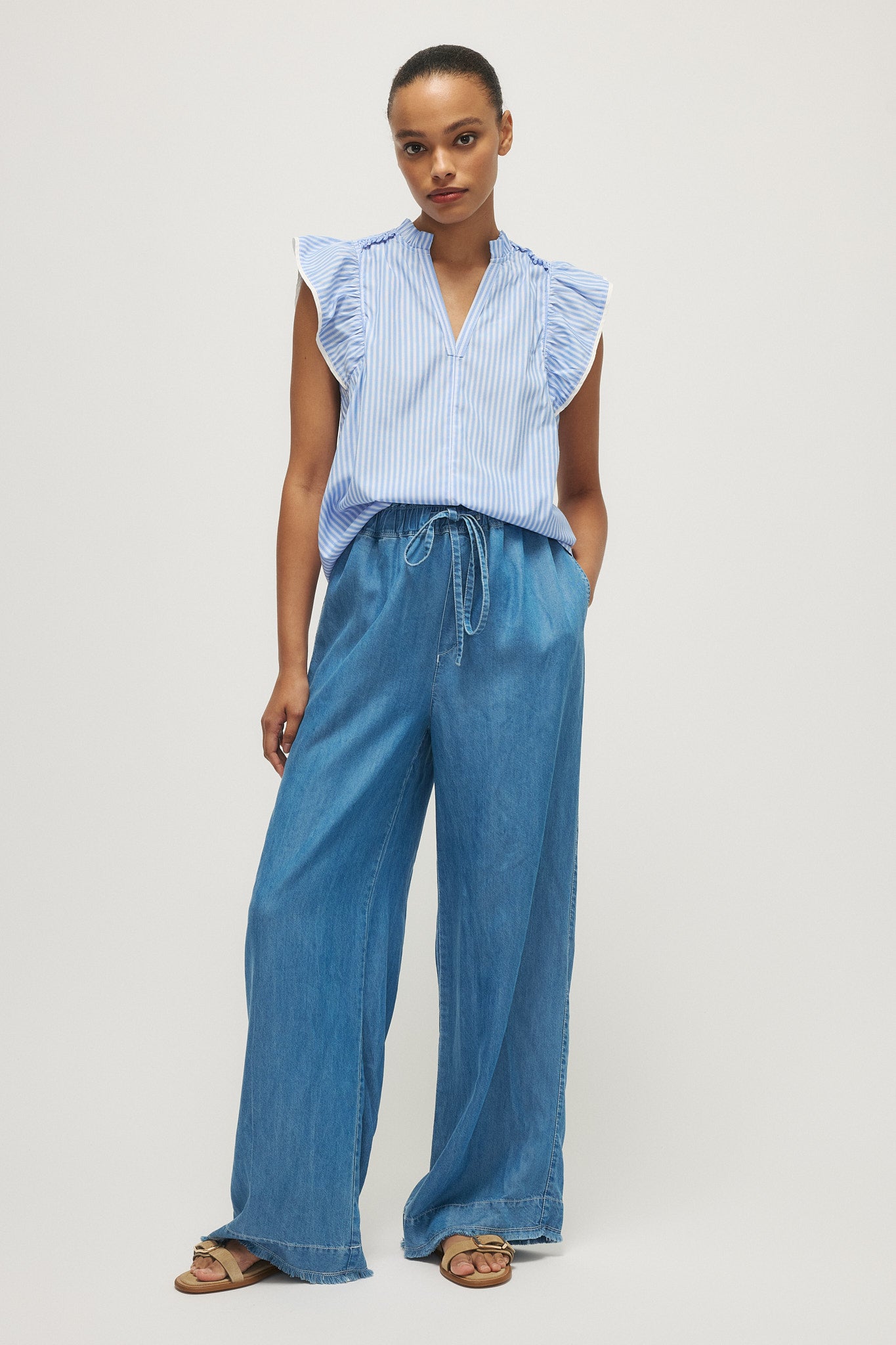 Claris Multi Stripe Blouse