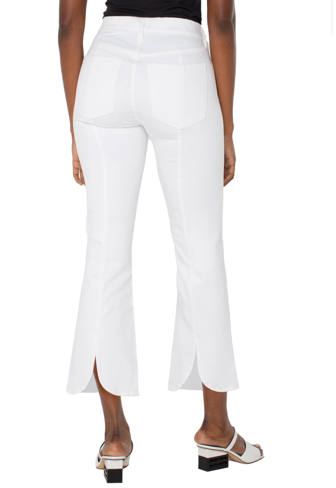 gia glider crop flare w tulip back slit 25.5"