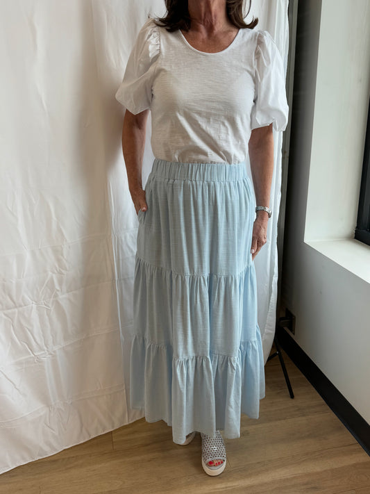 Linen Blend Skirt
