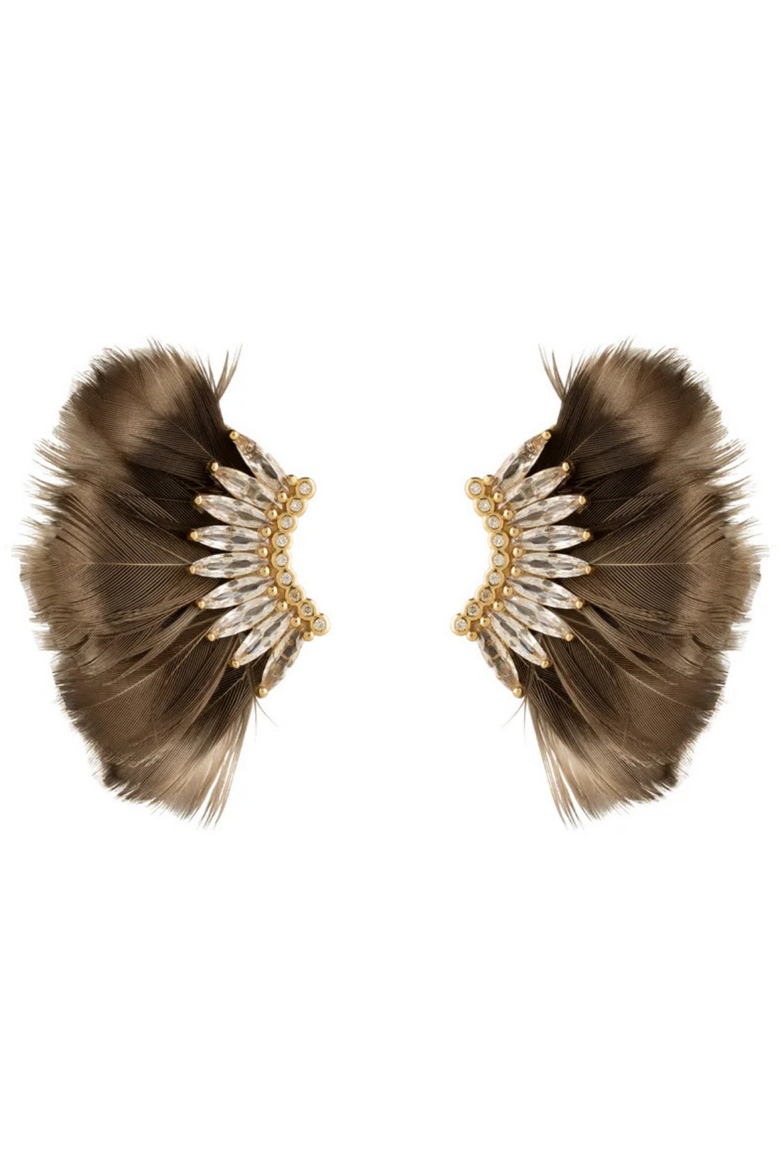 Luxe Mini Madeline Feather Earrings