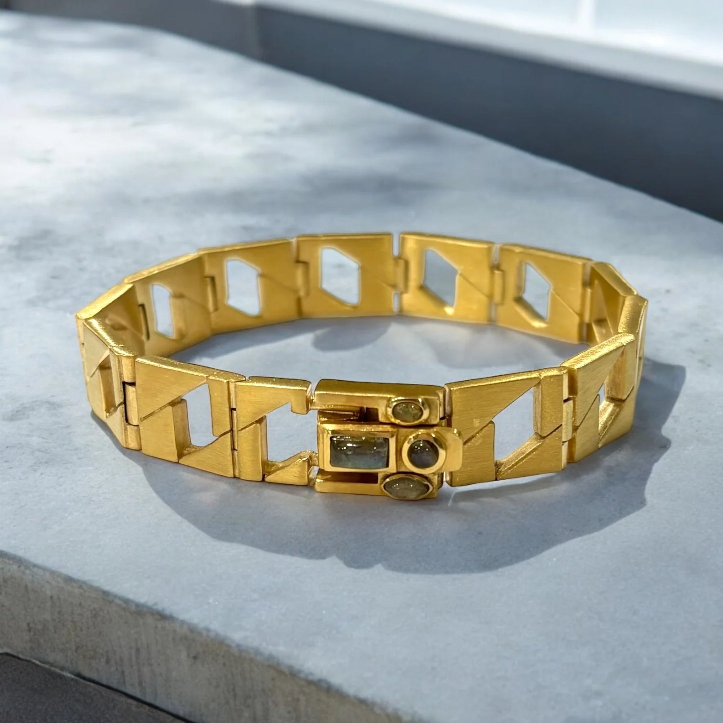 Labradorite Piatta Chain Bracelet