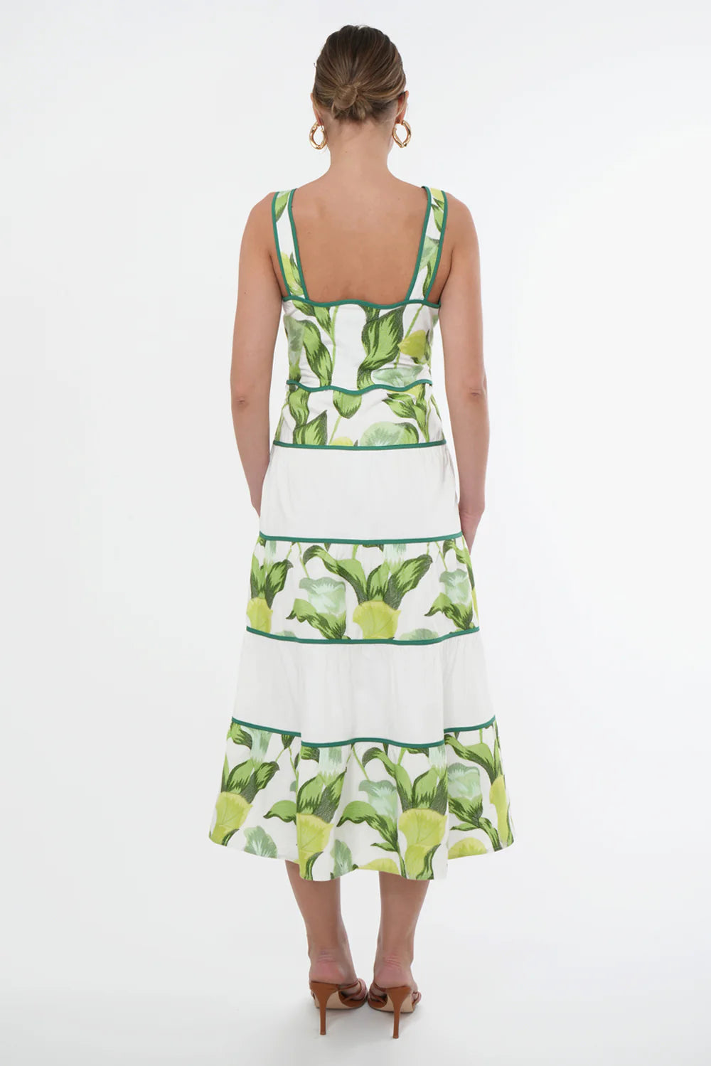 Lisha Tiered Midi Dress