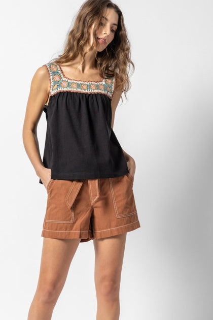 Crochet Trim Tank