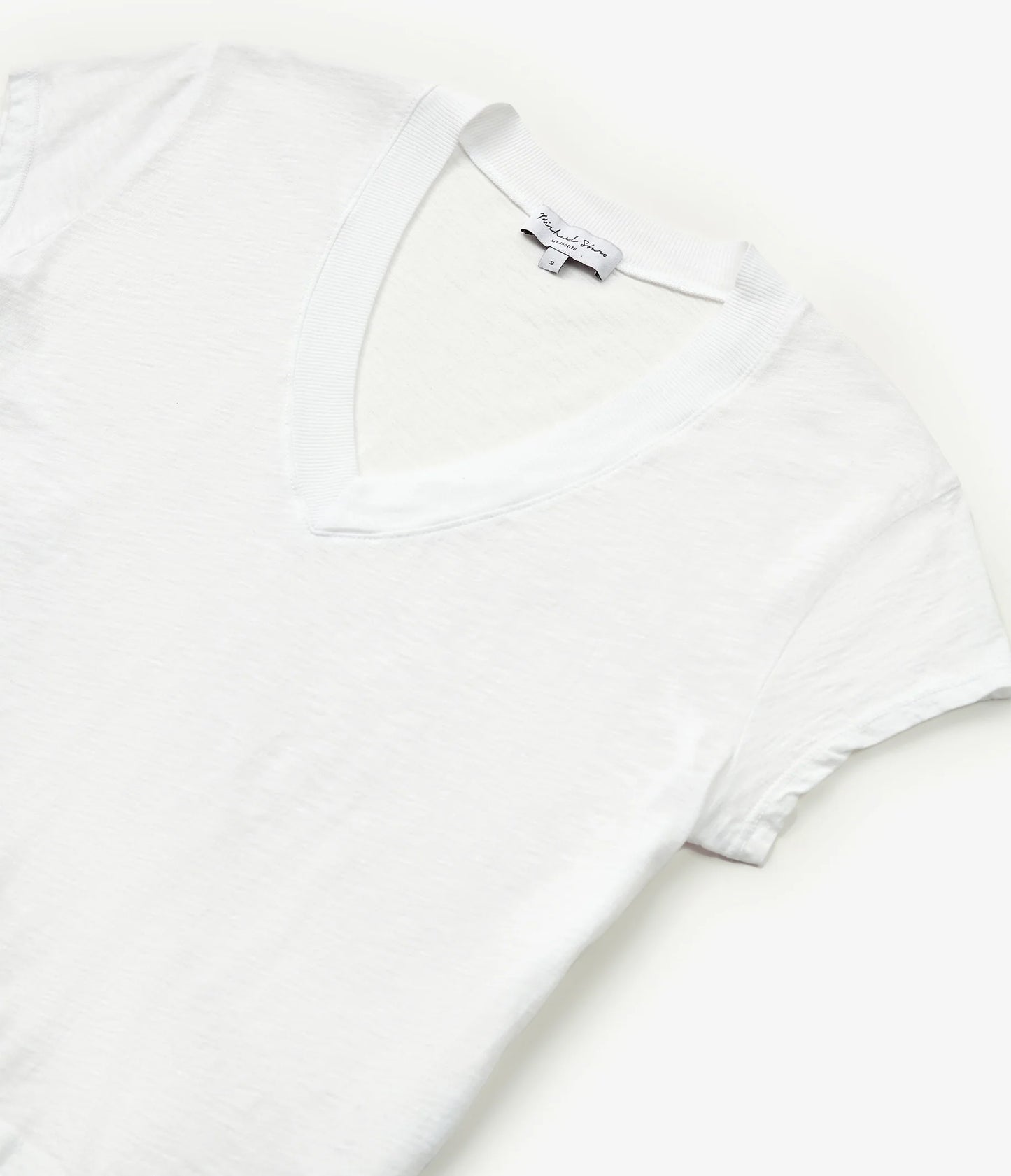 Harlan Cropped V-Neck Tee