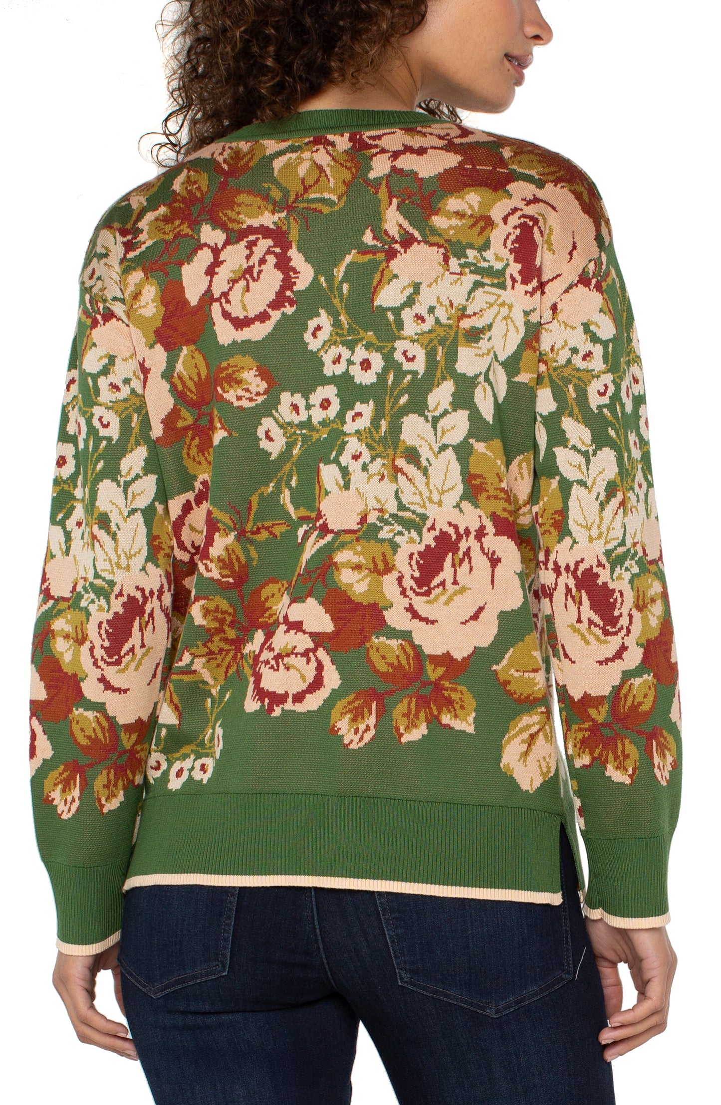 long slv crew neck sweater