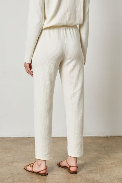 Straight Leg Waffle Pant