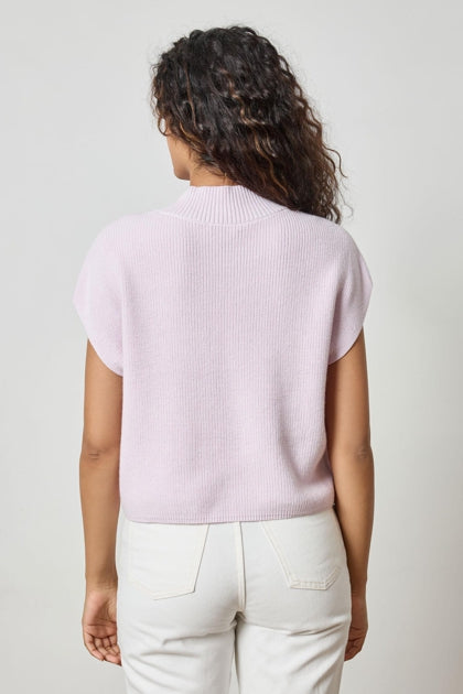 Wide Trim V-neck Sweater