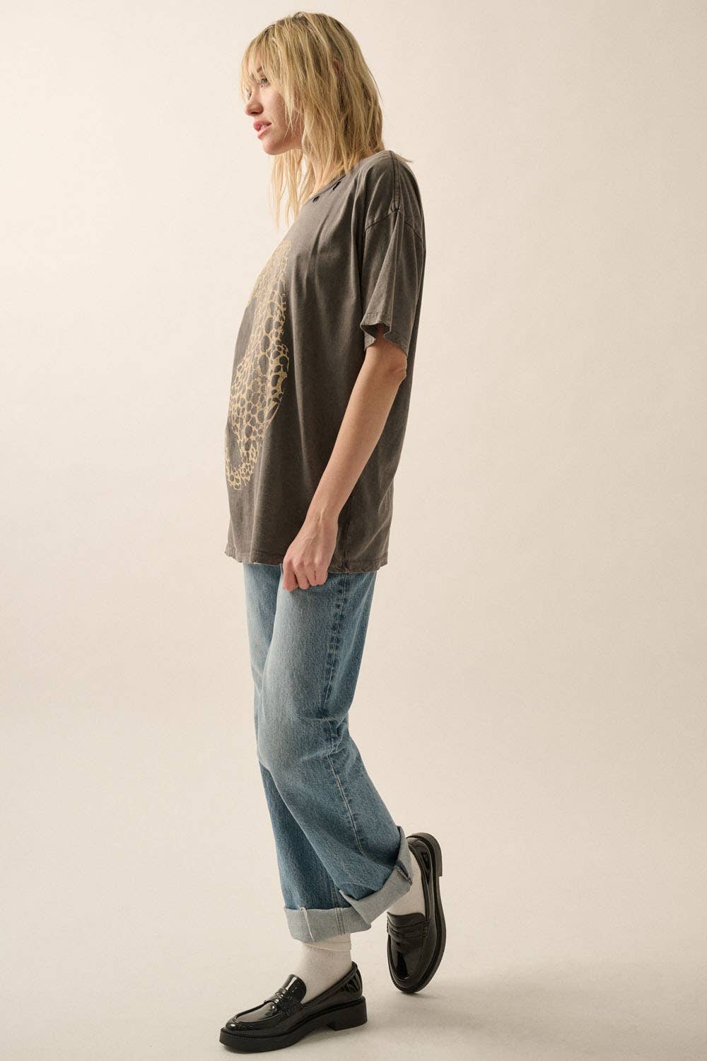Cheetah Mineral Washed Tee