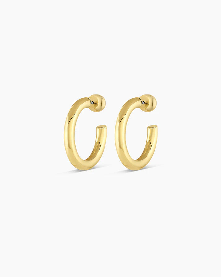 Wavy Small Gold Hoops