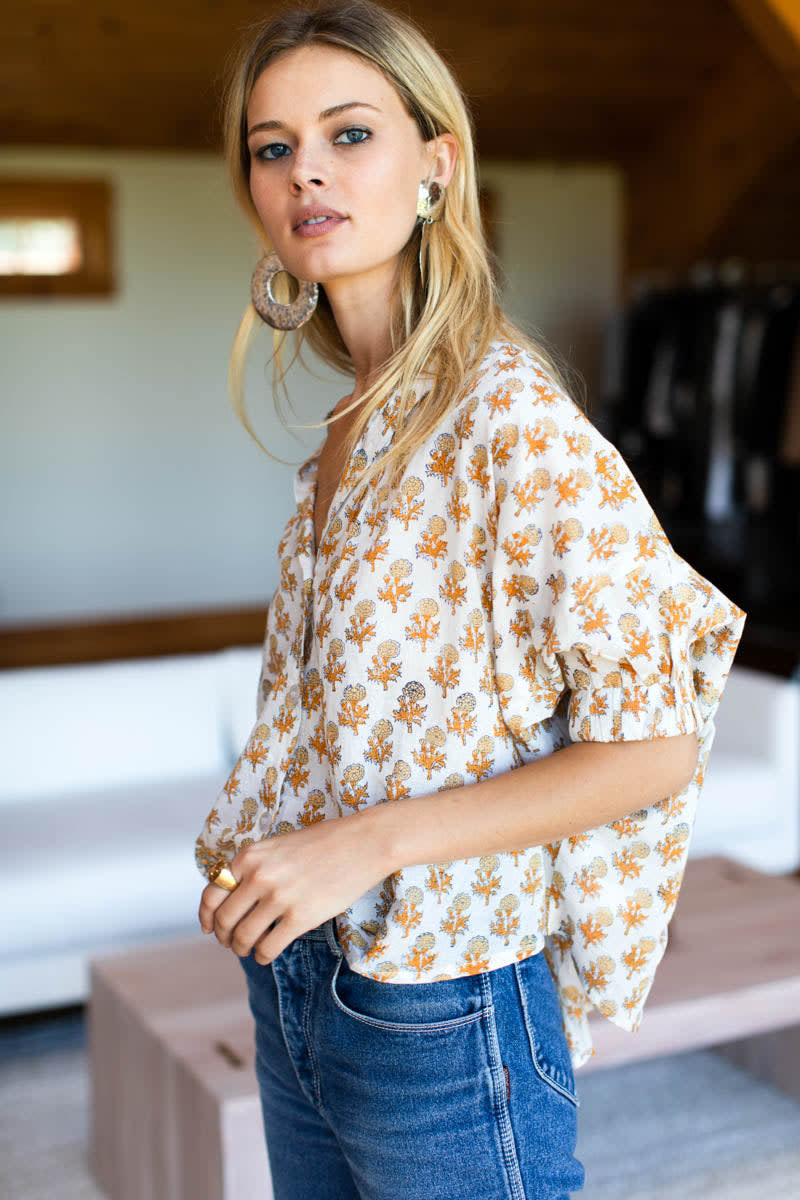 Mandarin Collar Top