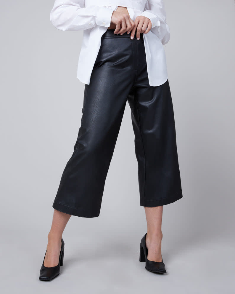 Leather-Like Culottes
