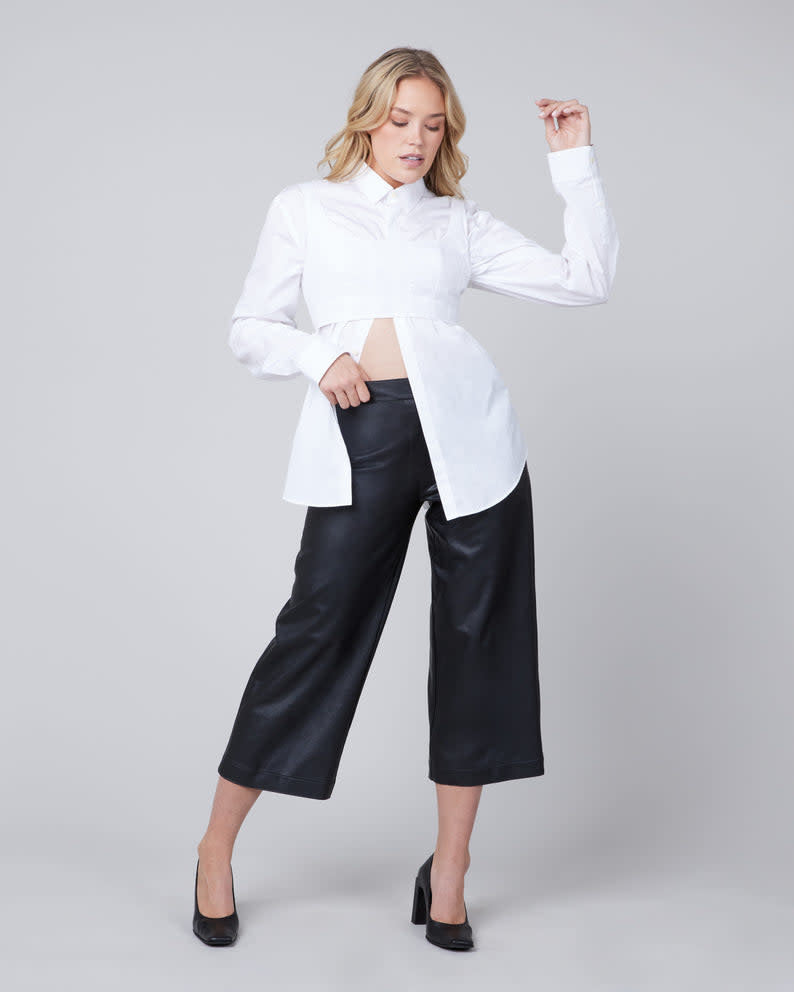 Leather-Like Culottes