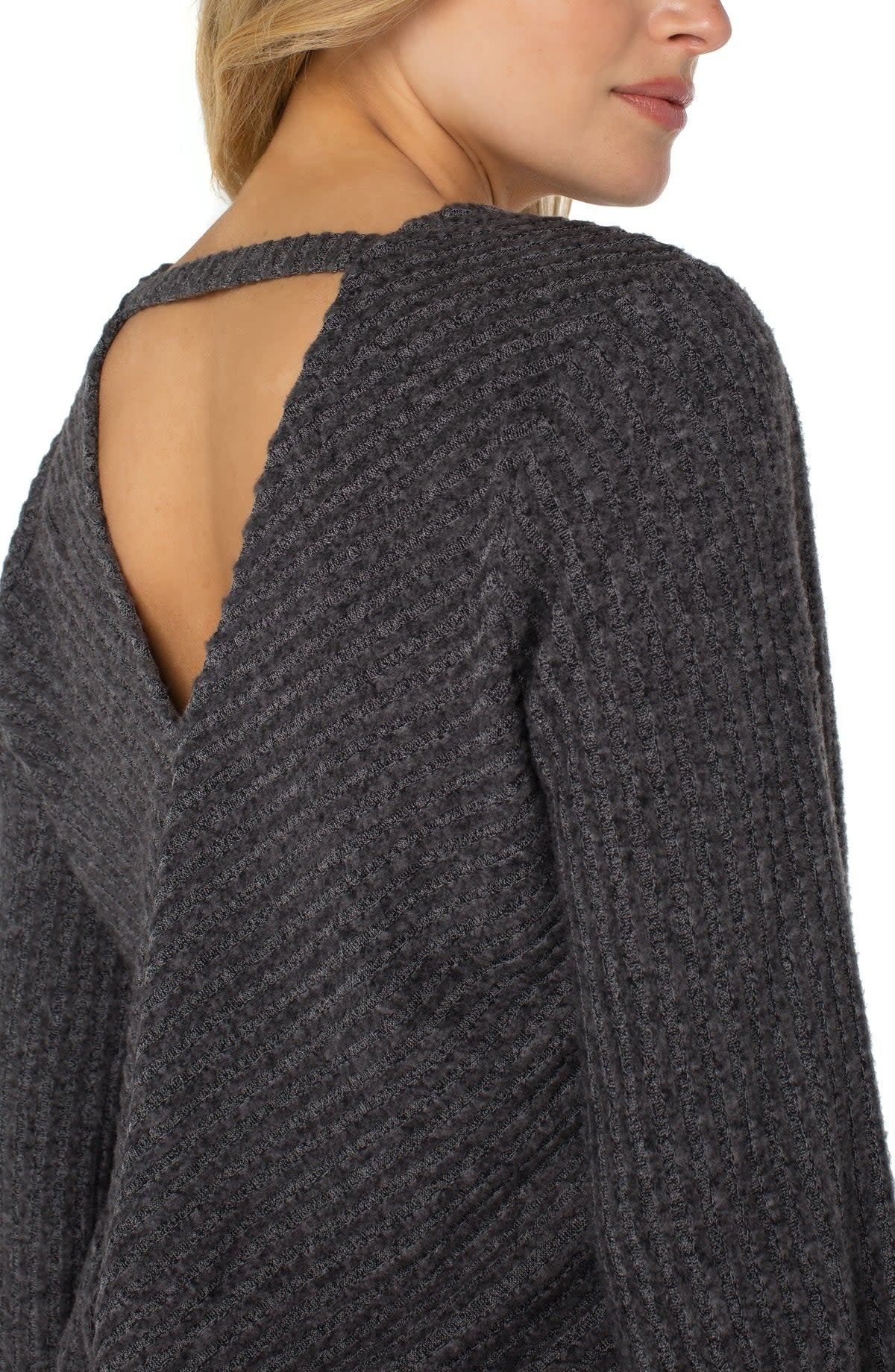 Twist Back L/S Knit Top