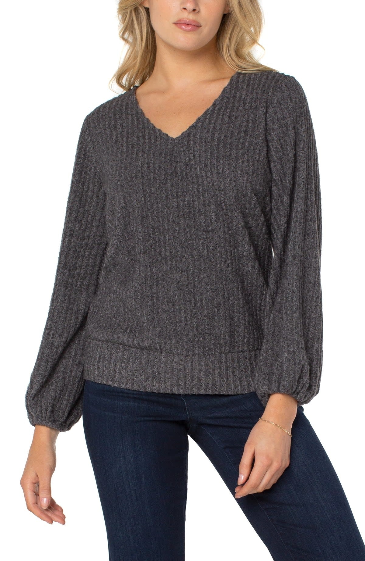 Twist Back L/S Knit Top