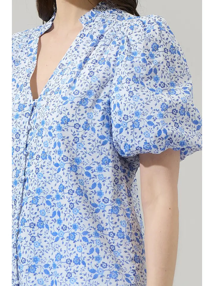 Maisie Floral Idara Button Down Top