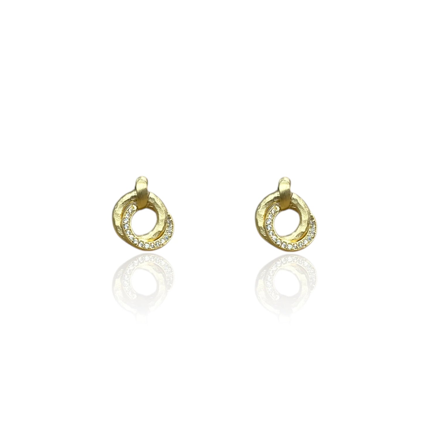 Gold Mini Trinity Earrings