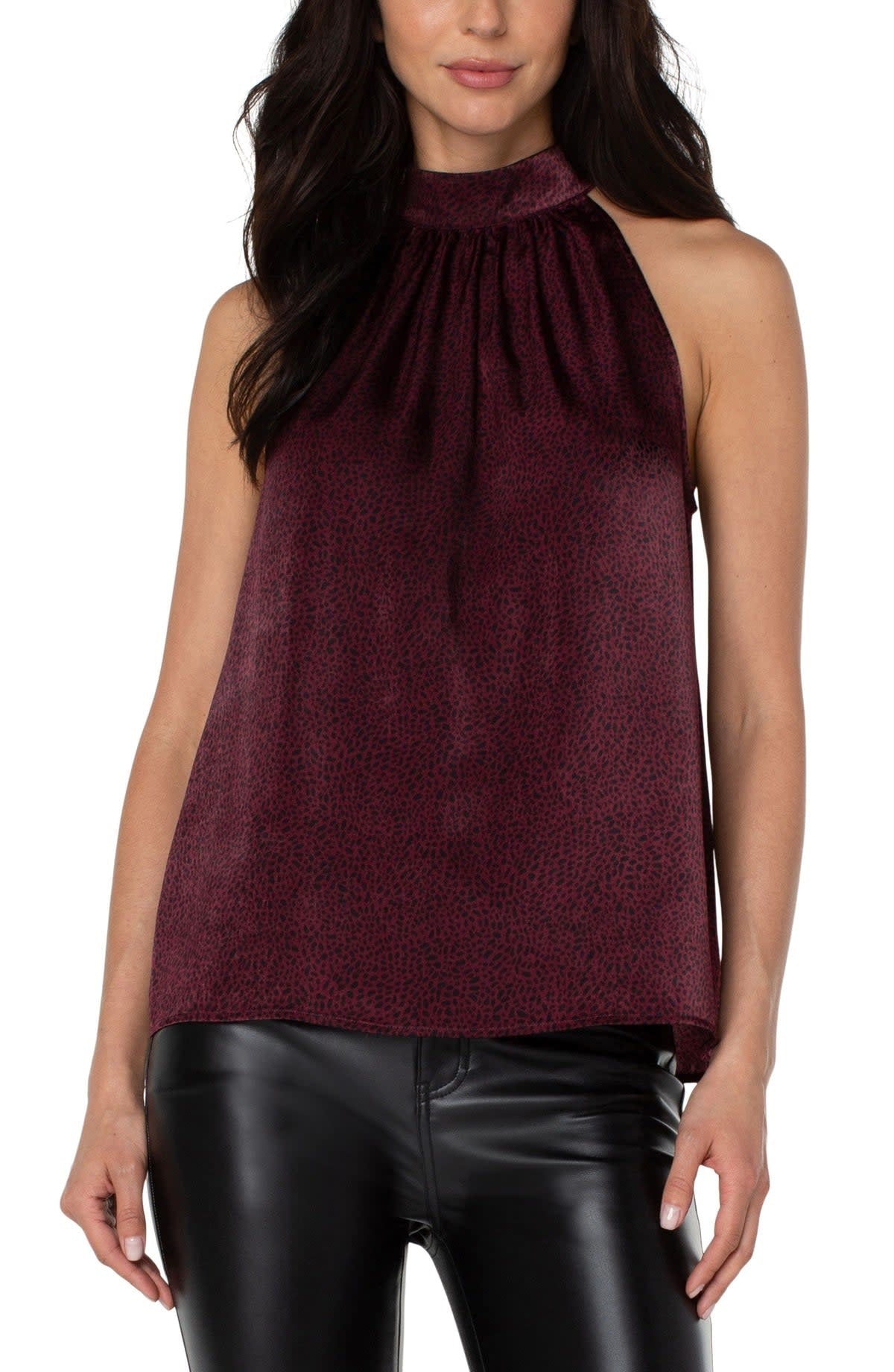 Sleeveless Mock Neck Tank
