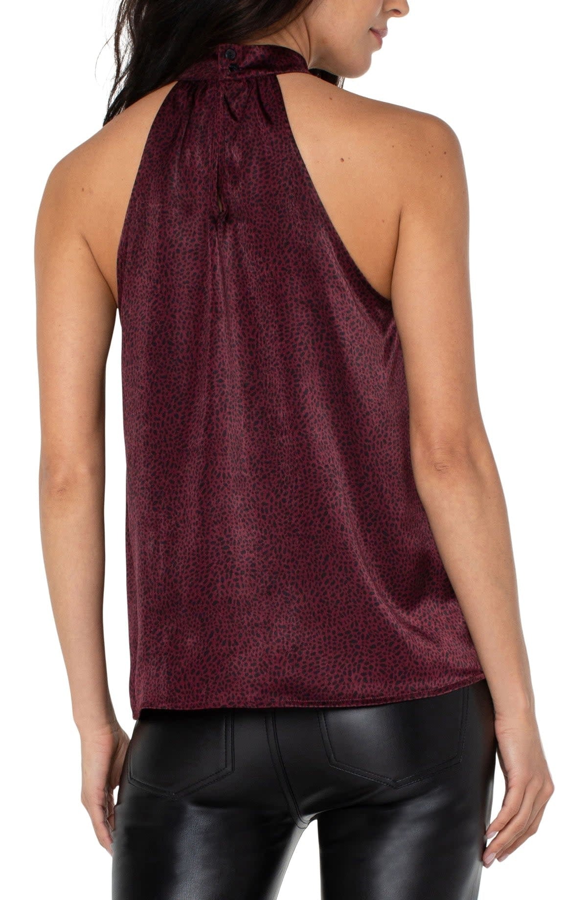 Sleeveless Mock Neck Tank