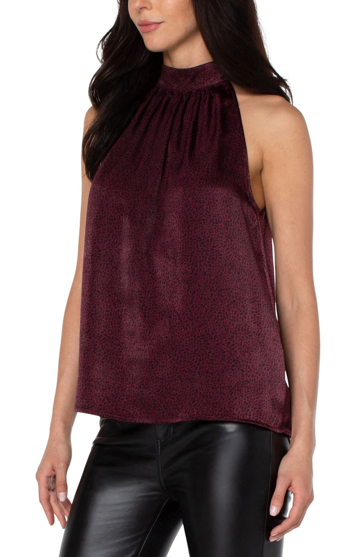 Sleeveless Mock Neck Tank