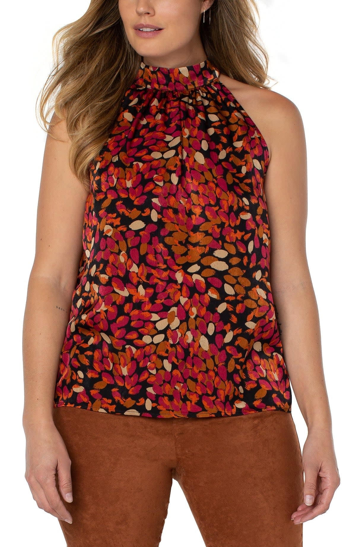 Sleeveless Mock Neck Tank