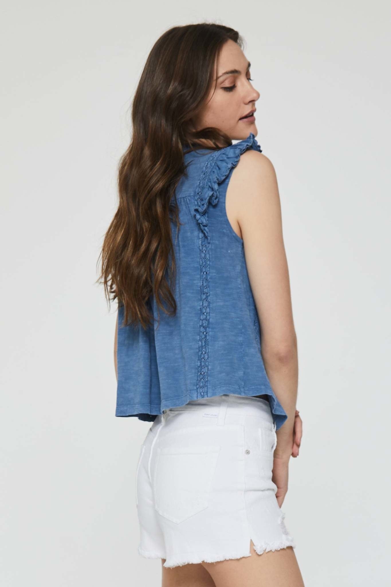 Kendra Lace Seam Top