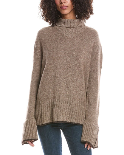Split Cuff High Neck