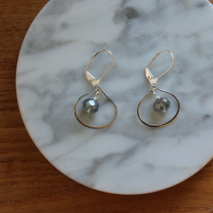 Teardrop Earrings Silver