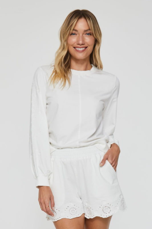 Murray Eyelet Embroidered Top