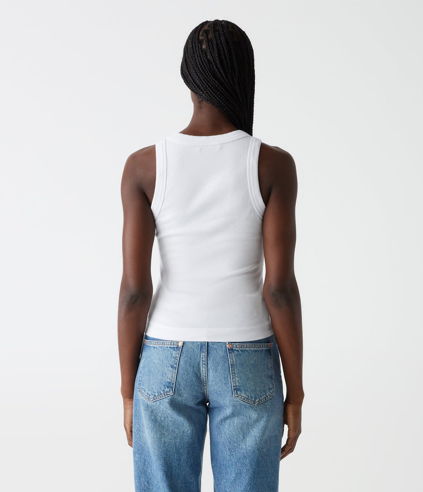 Gina Wide Binding Crop Tank Top