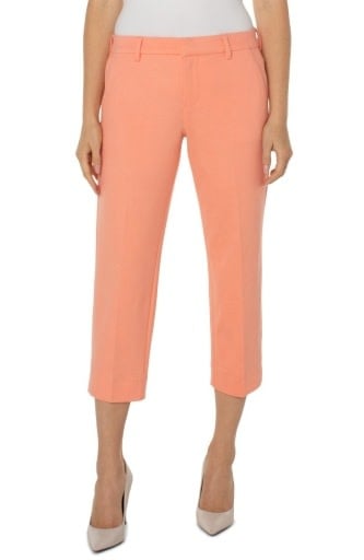 Kelsey Knit Crop Trouser with Slit 26in Inseam