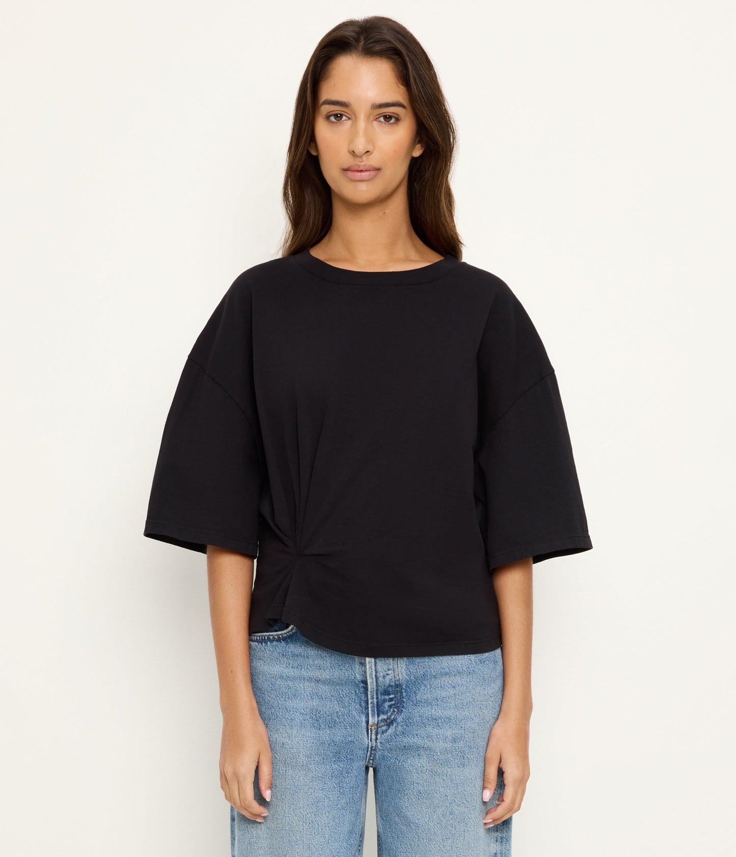 Zinnia Side Pleated Tee