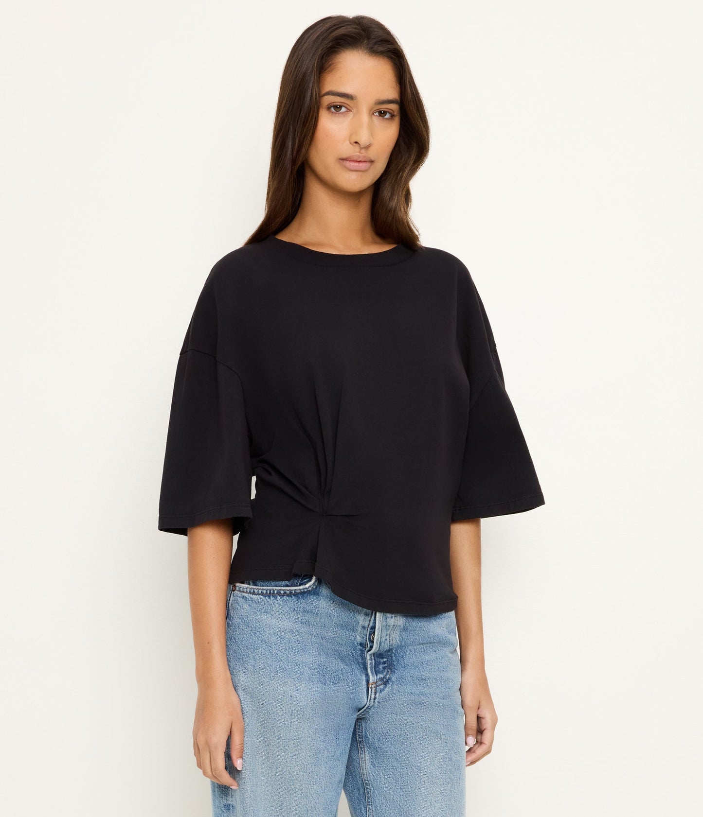 Zinnia Side Pleated Tee