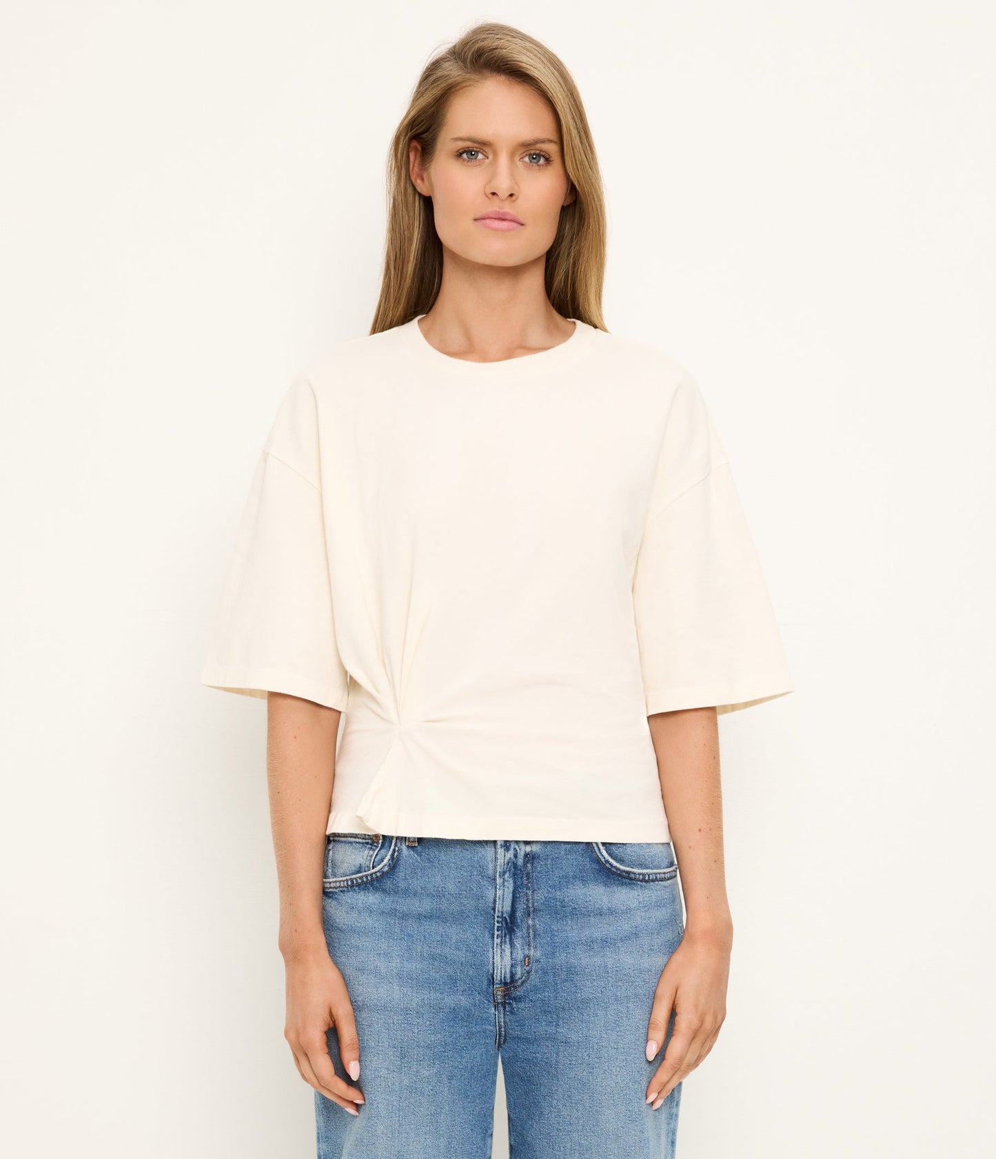 Zinnia Side Pleated Tee