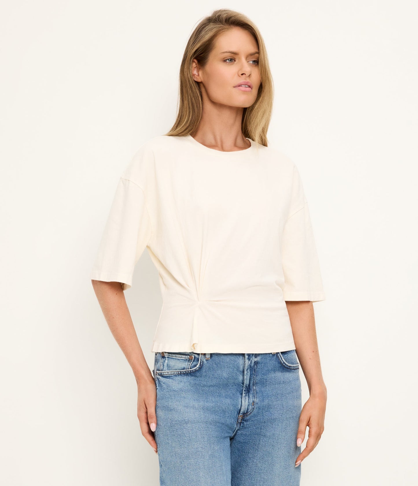 Zinnia Side Pleated Tee