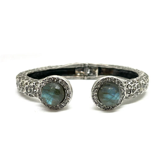 Vintage Silver Tuscany Double Labradorite Bangle