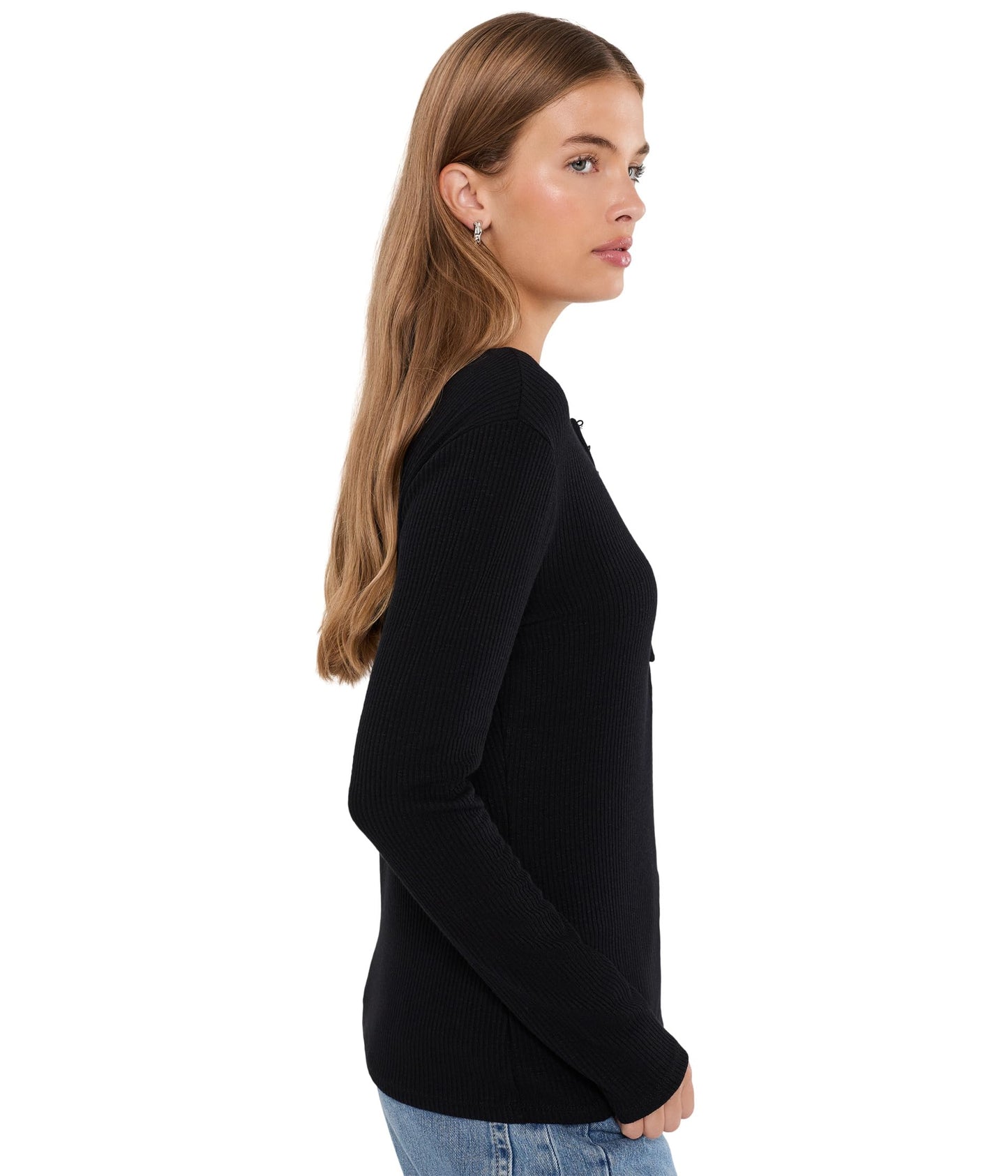 Mabel L/S Ribbed Henley
