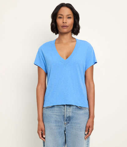 Harlan Cropped V-Neck Tee