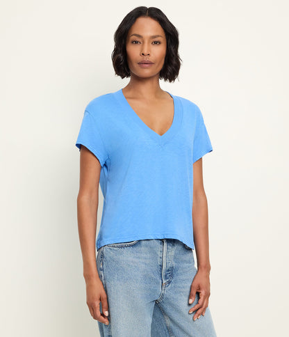Harlan Cropped V-Neck Tee