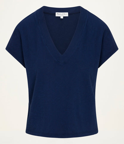 Harlan Cropped V-Neck Tee