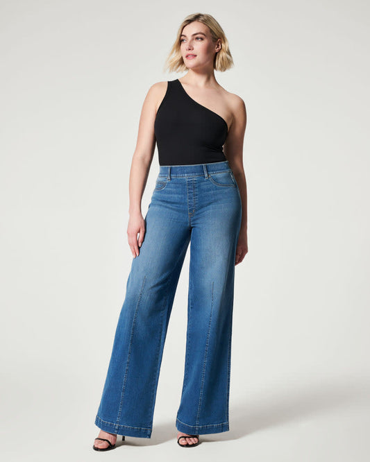 Seamed Front Wide Leg