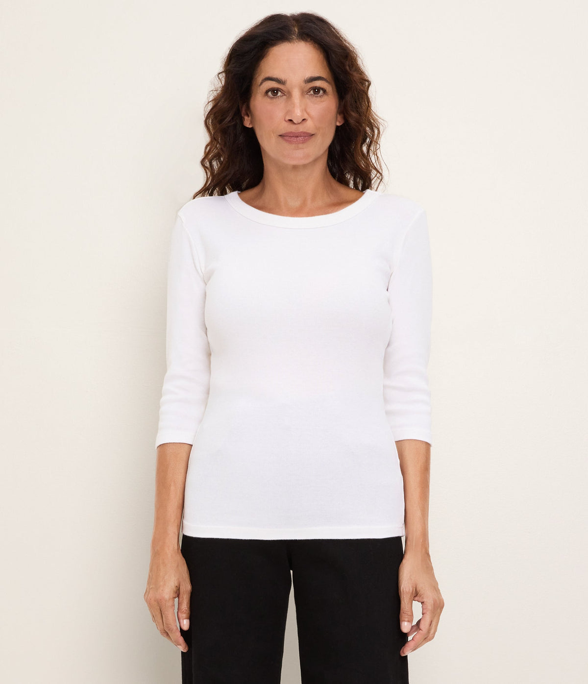 Mae 3/4 Sleeve Merrow Top