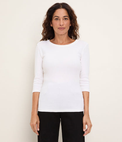 Mae 3/4 Sleeve Merrow Top