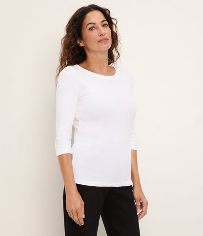 Mae 3/4 Sleeve Merrow Top