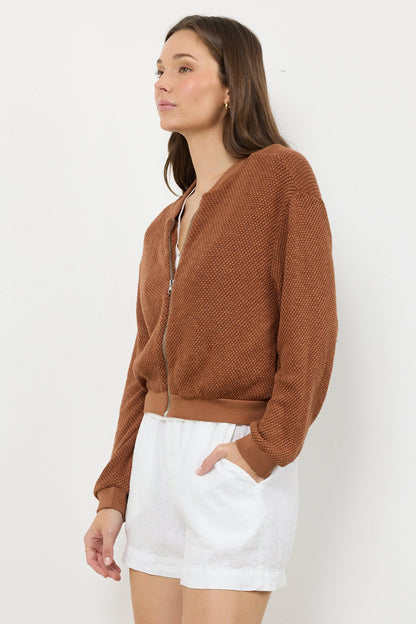 The Eighties Bomber Sweater Jacket