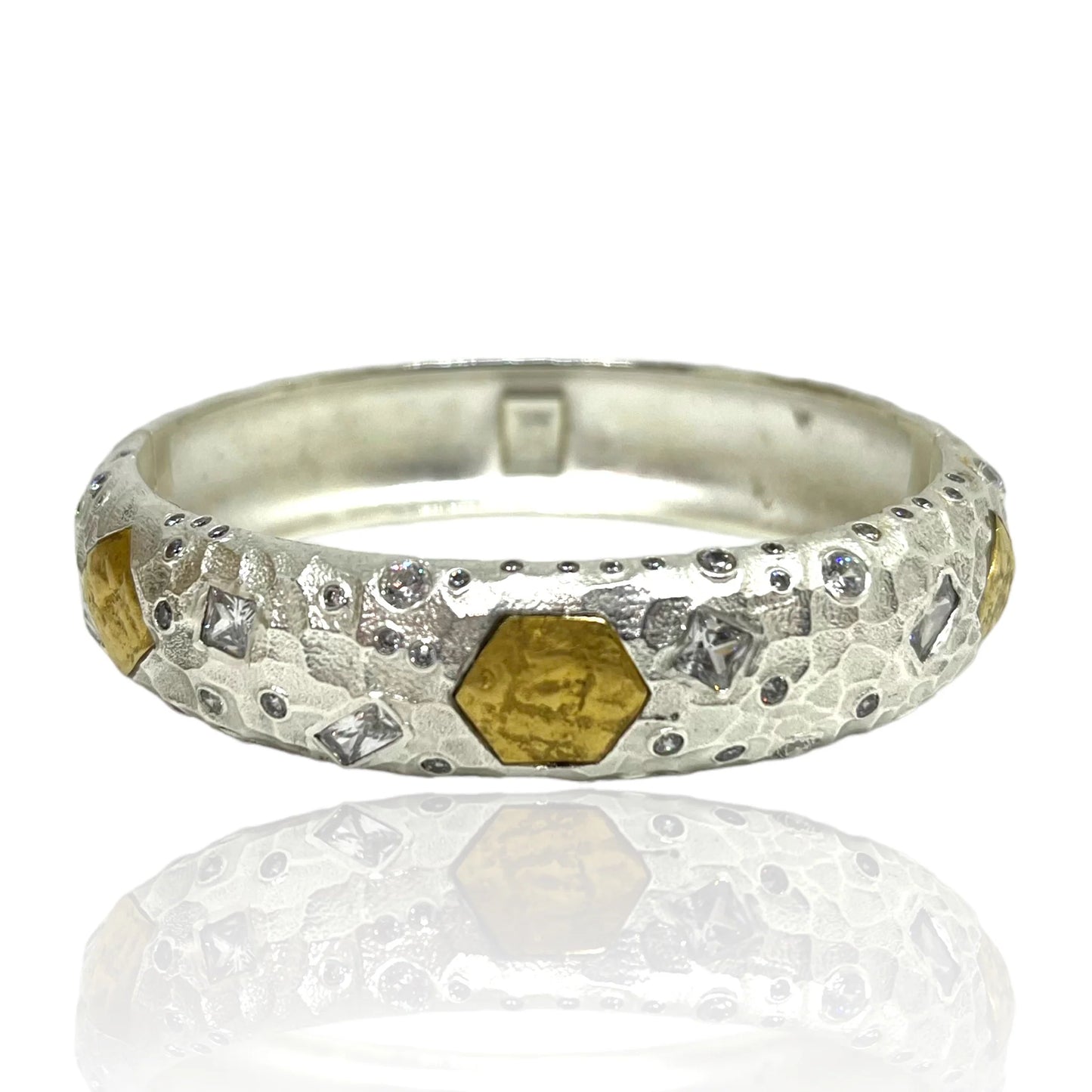 Satin Silver Redondo Bangle