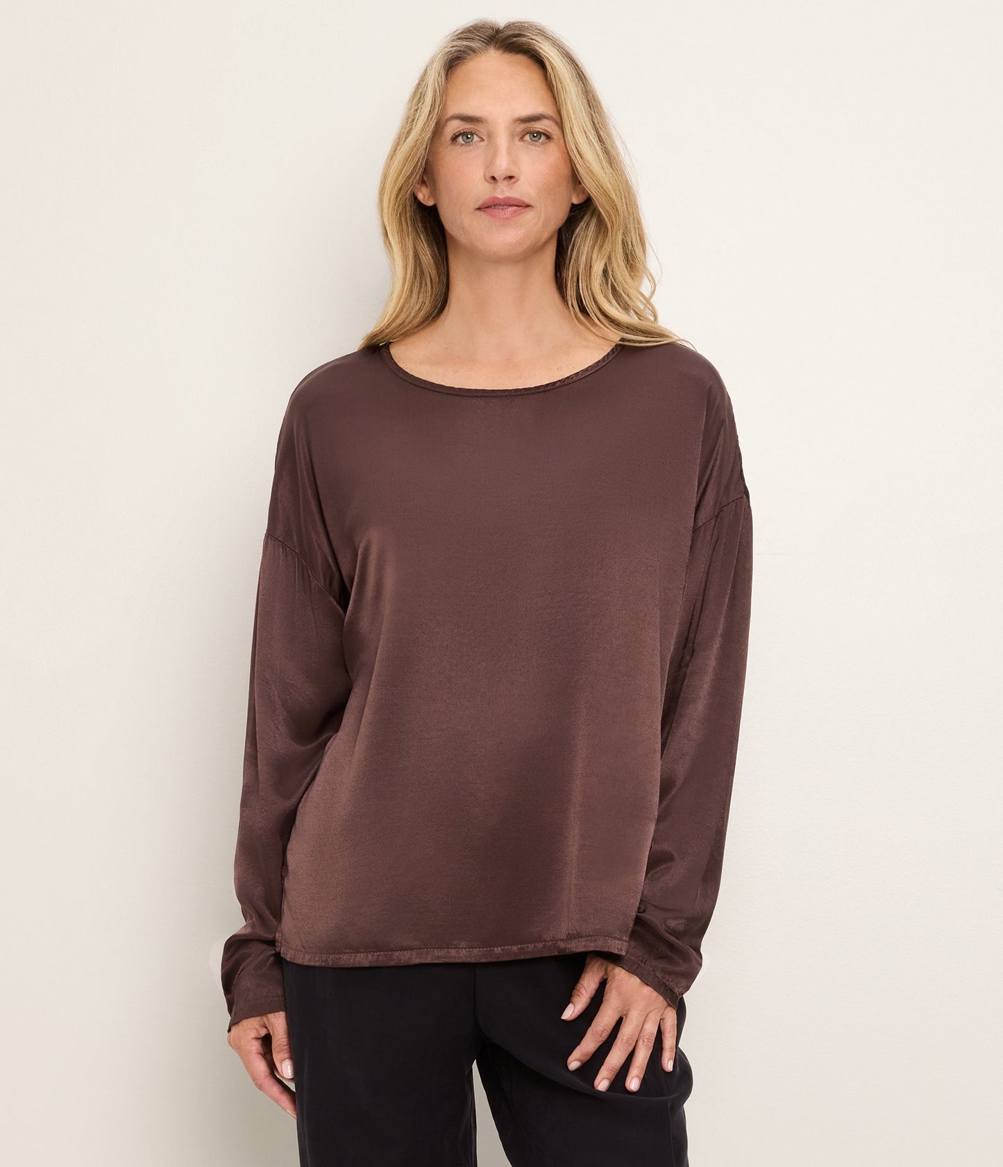 Samira LS Satin Tee