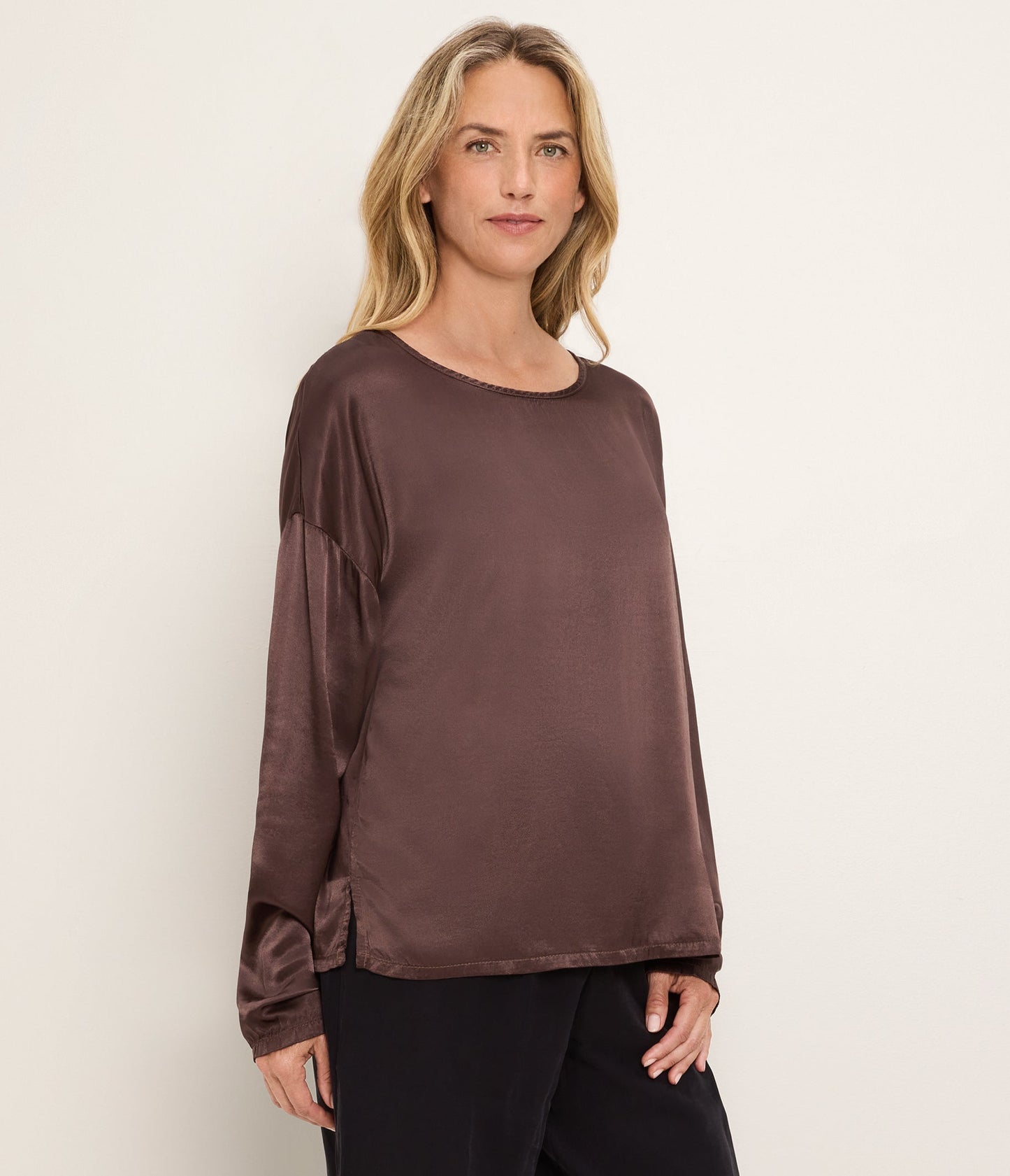 Samira LS Satin Tee